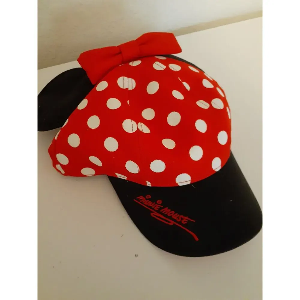 Disney Parks Walt Disney World Youth Minnie Mouse Ears Polka Dot Hat Cap OS